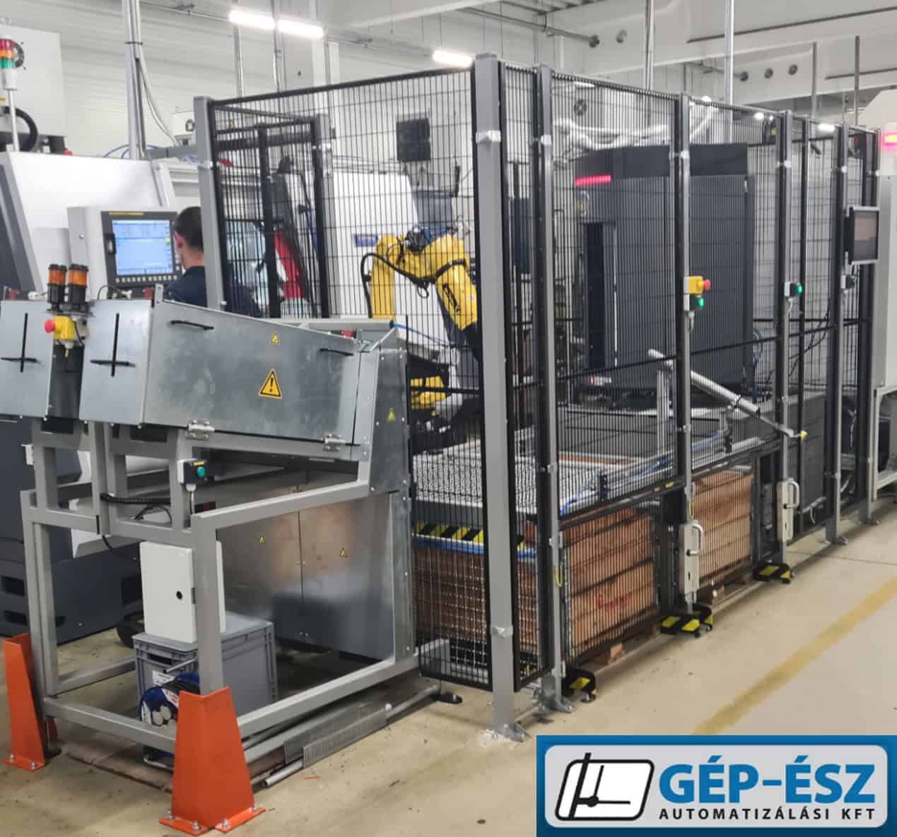 Tengelyek adagolása, tisztítása, mérése és kitárazása robotcella
